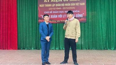 Hướng tới kỷ niệm 80 năm Ngày thành lập Quân đội nhân dân Việt Nam (22/12/1944 - 22/12/2024) và chương trình ngoại khóa "Thanh niên với lí tưởng sống"